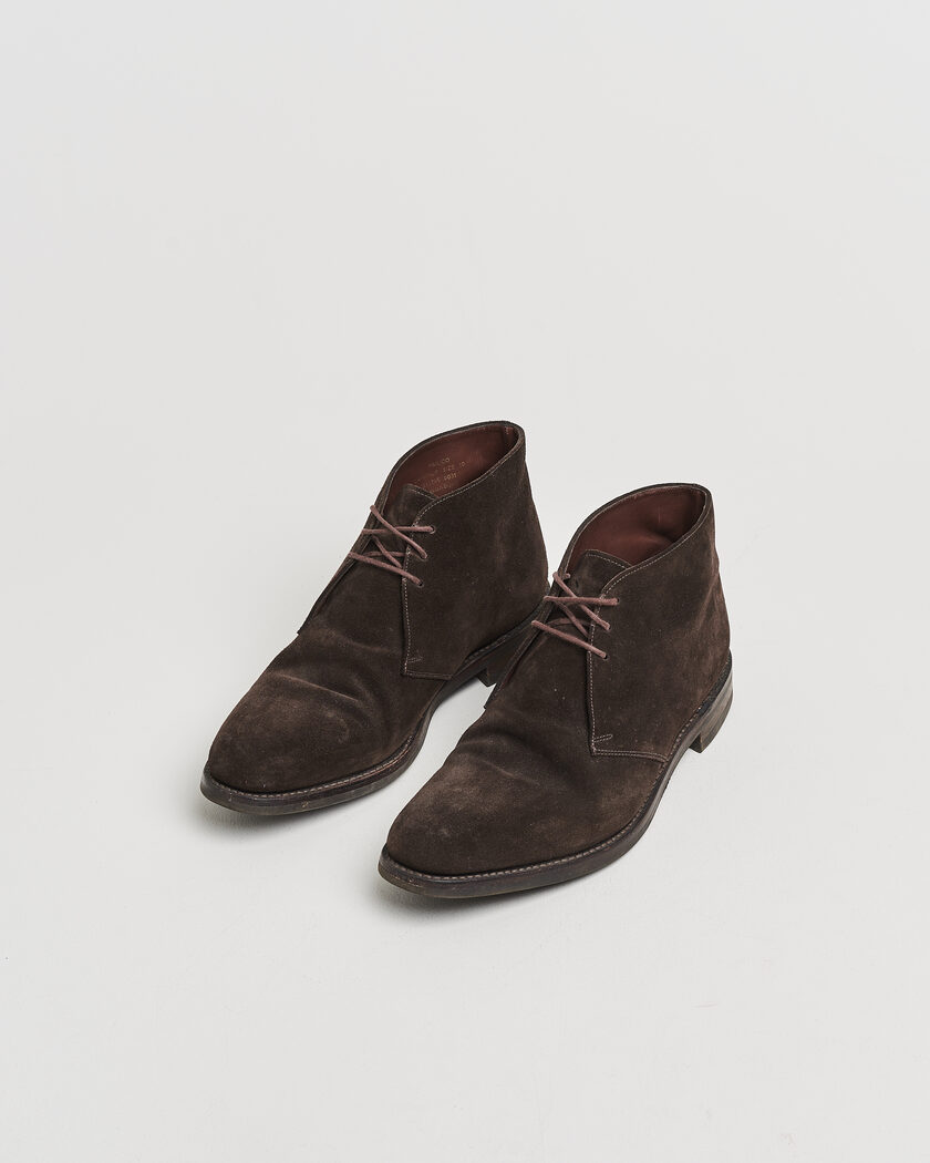 Pre-owned Loake 1880 Pimlico Chukka Boot Dark Brown Suede UK10 - EU44 – Brun