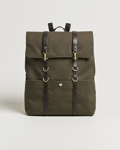 Pre-owned Mismo M/S Nylon Backpack Army/Dark Brown – Brun