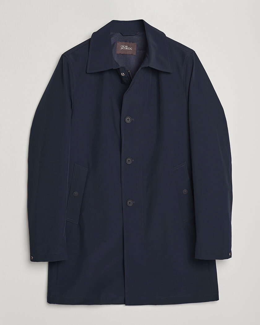 Oscar Jacobson Johnsson Coat Navy 50 – Blå