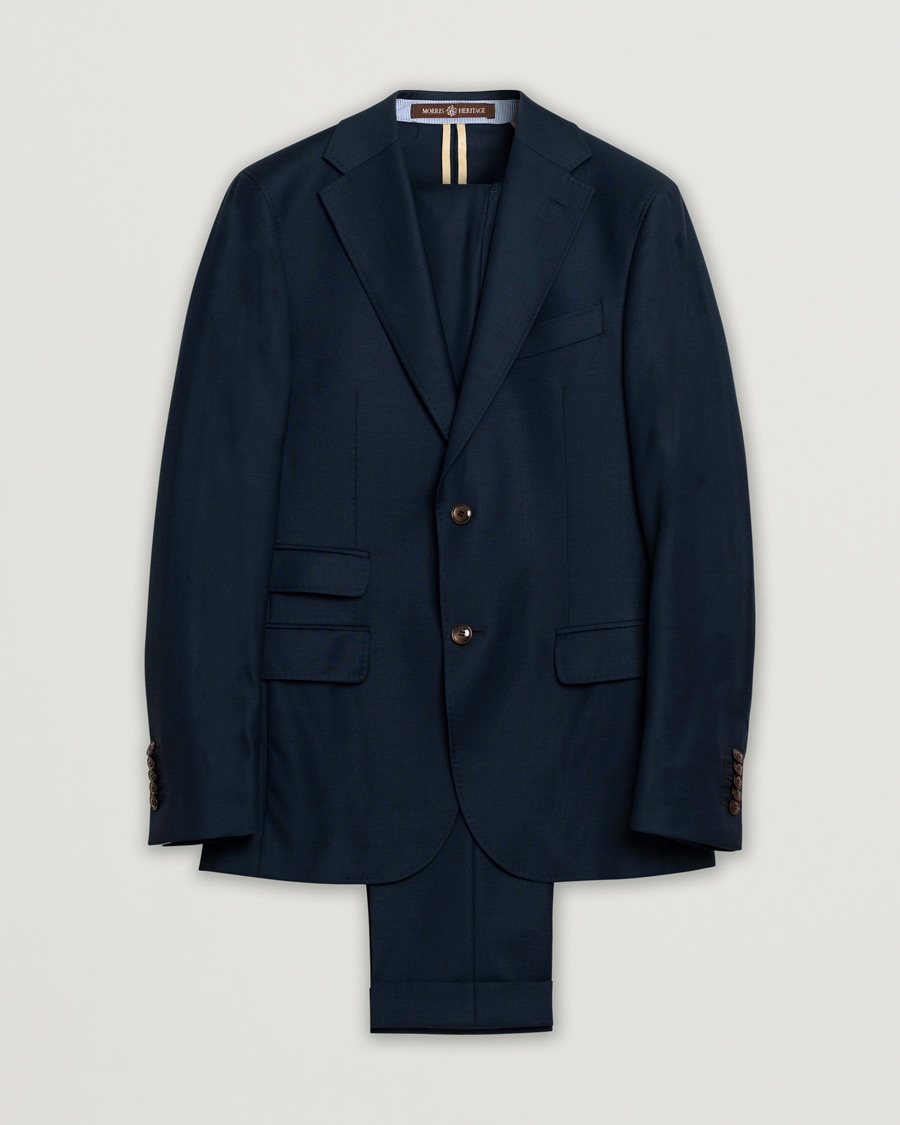 Pre-owned Morris Heritage Suit Navy 46 – Blå