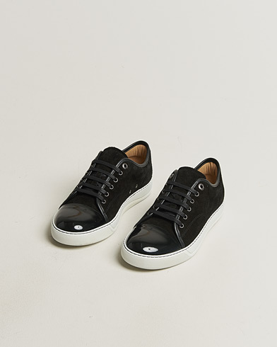 Pre-owned Lanvin DBB1 Patent Cap Toe Sneaker Black UK7 - EU41 – Svart