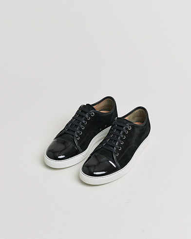Pre-owned Lanvin DBB1 Patent Cap Toe Sneaker Black UK10 - EU44 – Svart