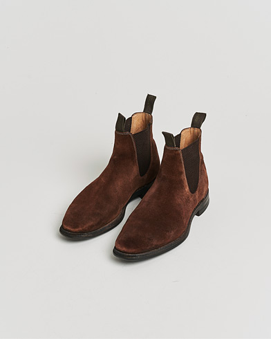 Herre | Pre-owned | Loake 1880 Chatsworth Chelsea Boot Brown Suede UK6,5 - EU40,5