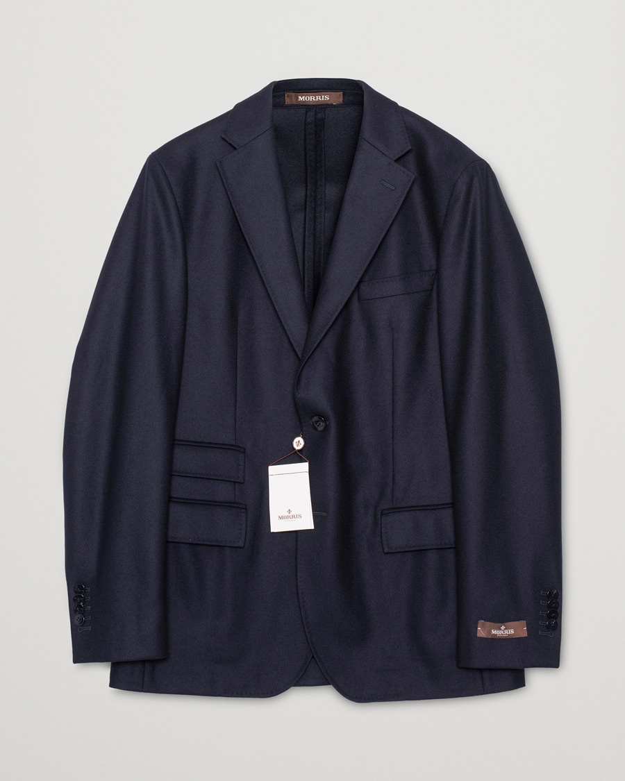 Herre | Pre-owned Dressjakker | Pre-owned | Morris Heritage Keith Flannel Suit Blazer Navy