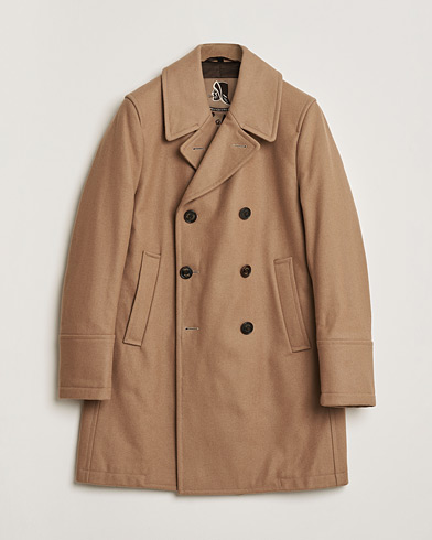 Pre-owned Sealup Genova Wool Peacoat Camel 50 – Brun