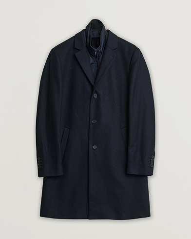 Herre | Pre-owned | Tiger of Sweden Netley Wool Coat Navy 48