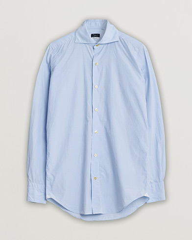 Herre | Pre-owned | Finamore Napoli Milano Slim Washed Dress Shirt Blue Check