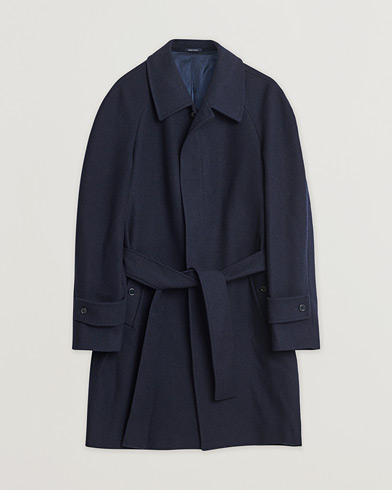 Pre-owned Pini Parma Raglan Coat Navy 52 – Blå