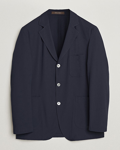 Pre-owned Oscar Jacobson Faber Stretch Blazer Navy 46 – Blå