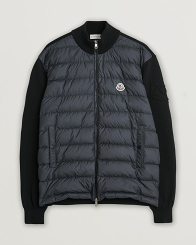 Herre | Pre-owned | Moncler Hybrid Zip Cardigan Black