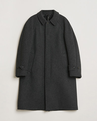 Pre-owned Mackintosh Boston Wool Overcoat Grey M – Grå