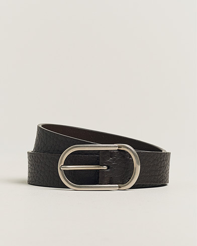 Herre | Nye produktbilder | Pre-owned | Brunello Cucinelli Grain Leather Belt Dark Brown