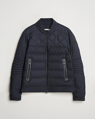 Moncler Tuena Biker Jacket Navy 3 - L – Blå