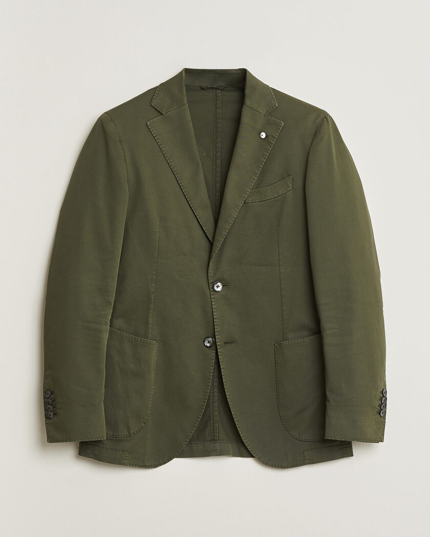 Pre-owned L.B.M. 1911 Jack Regular Fit Cotton Stretch Blazer Green 46 – Grønn