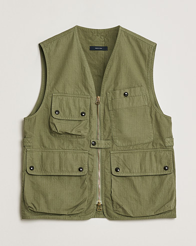 Pre-owned Drake's Ripstop Utility Cotton Vest Green UK36 - EU46 – Grønn
