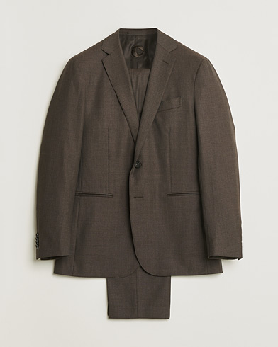 Pre-owned Caruso Wool & Cashmere Suit Brown 48 – Brun