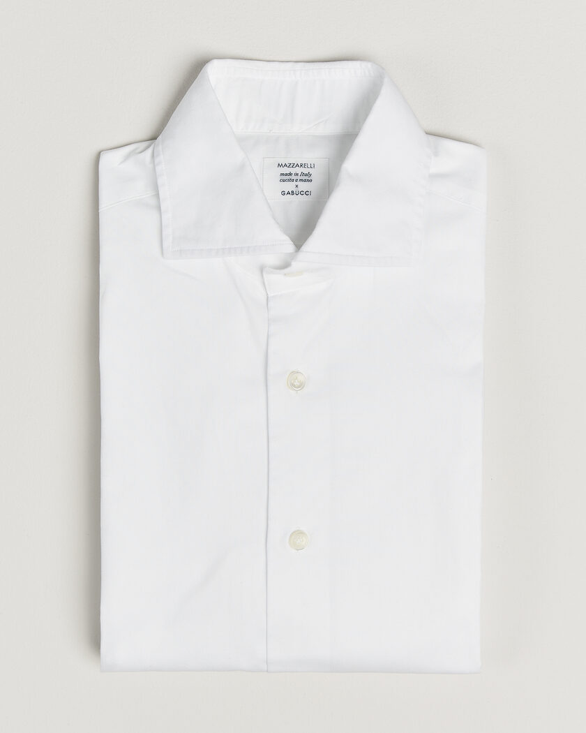 Pre-owned Mazzarelli Soft Cotton Shirt White 39 - M – Hvit