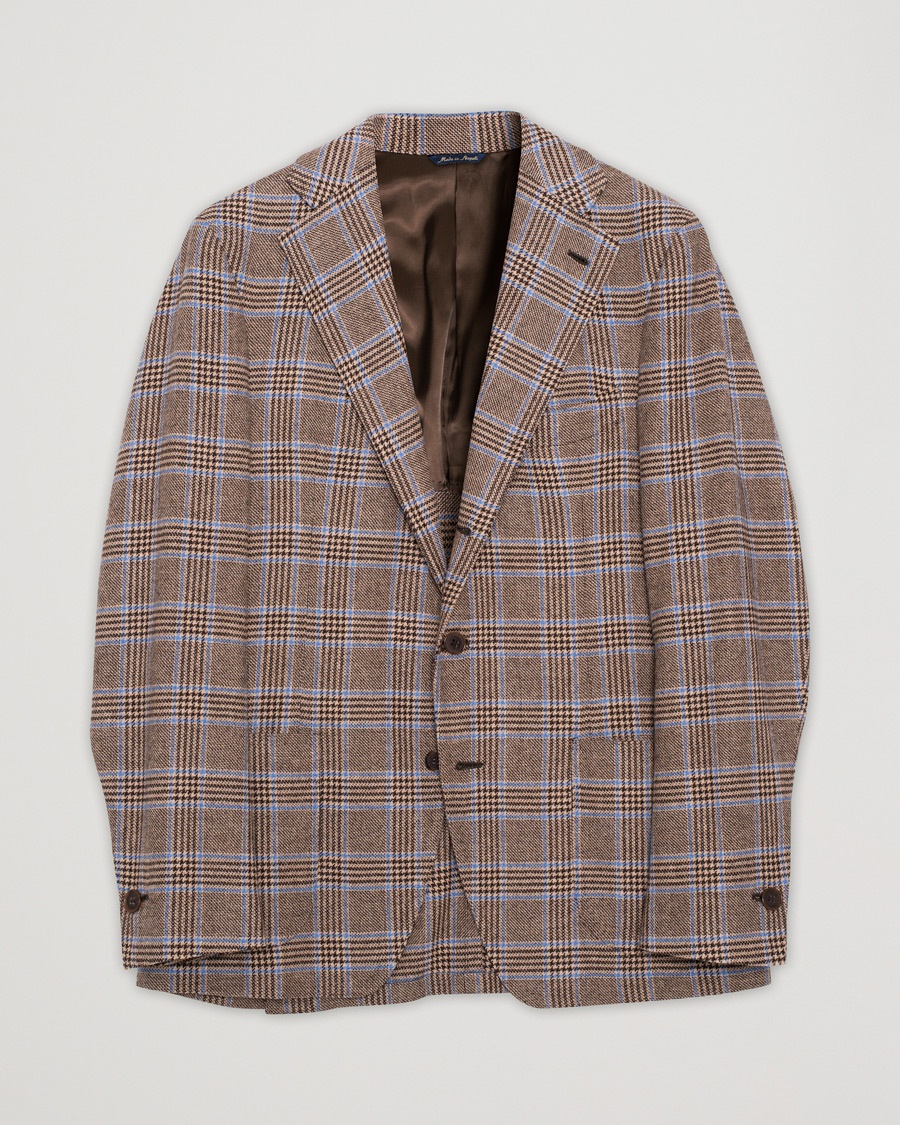 Herre | Pre-owned klær & sko | Pre-owned | Gabo Naopli Checked Wool Blazer Beige/Blue 50