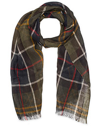 Barbour Tartan Linen Scarf Classic Tartan