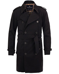  Corby Double Breasted Trenchcoat Black