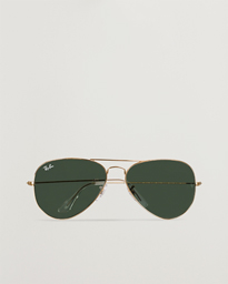  0RB3025 Aviator Large Metal Sunglasses Arista/Grey Green