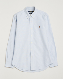  Custom Fit Oxford Shirt Stripes Blue