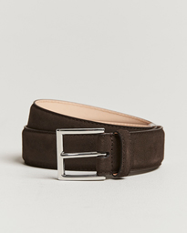  Belt 3,2 cm Dark Brown Suede