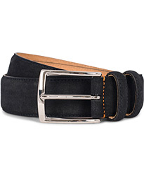  Suede 3,5 cm Belt Dark Blue