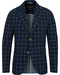  Jersey Check Club Blazer Indigo