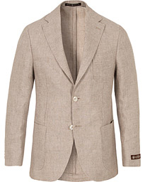  Edward Structure Linen Blazer Khaki