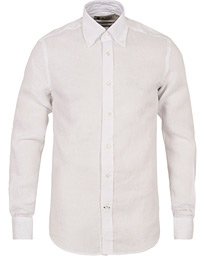  Button Down Linen Shirt White