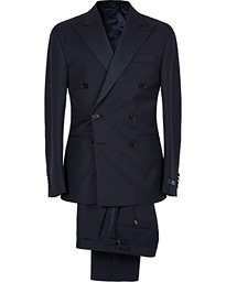  Double Breasted Peaked Lapel Tuxedo Navy