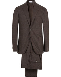  Wool K Jacket Suit Dark Brown