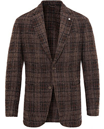  Jack Regular Wool Bouclé Check Blazer Dark Brown