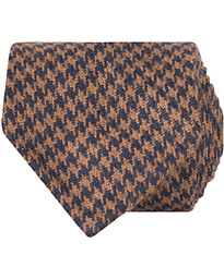  Dogtooth Camel/Wool 8 cm Tie Orange