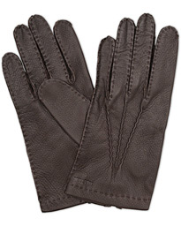  Henry Unlined Deerskin Glove Dark Brown