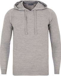  4 Singular Extra Fine Merino Hoodie Brando Grey