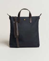  M/S Canvas Shopper Navy/Dark Brown