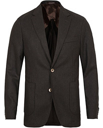  Einar Flannel Blazer Dark Brown