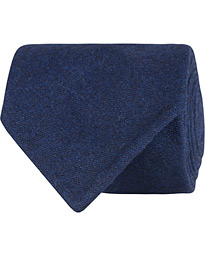  Flannel Roll Edge 8,5 cm Tie Navy