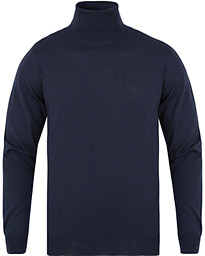  Fine Merino Wool Turtleneck Marine