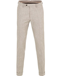  Fred Flannel Turn Up Super 110 Trousers Camel
