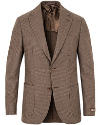  Keith Light Flannel Houndstooth Blazer Brown