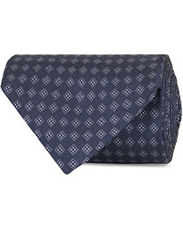  Medallion Silk 8,5 cm Tie Blue