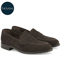  MTO Whitehall Dainite Penny Loafer Brown Suede