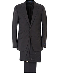  Connery Peak Lapel Wool Suit Grey