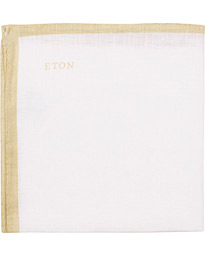  Linen Hand Rolled Edge Pocket Square Brown