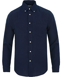  Indigo Oxford Hugger Fit Shirt Dark Indigo