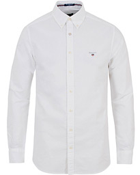  Fitted Body Oxford Shirt White