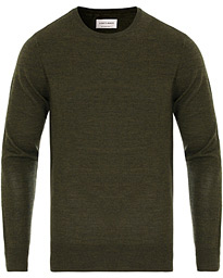  Lightweight Merino Crew Forest